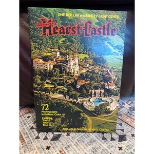 Vintage Magnificent Hearst Castle 1960s Full Color Photographs Tour Souvenir Mag
